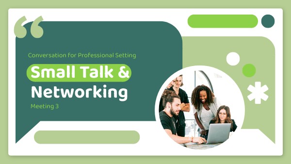 Small Talk and Networking bts | Genially
