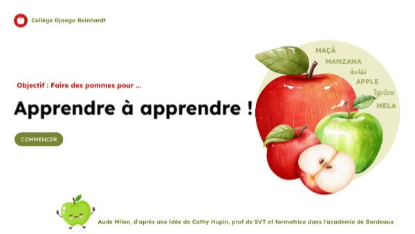 Objectif : Fais des pommes ! | Genially