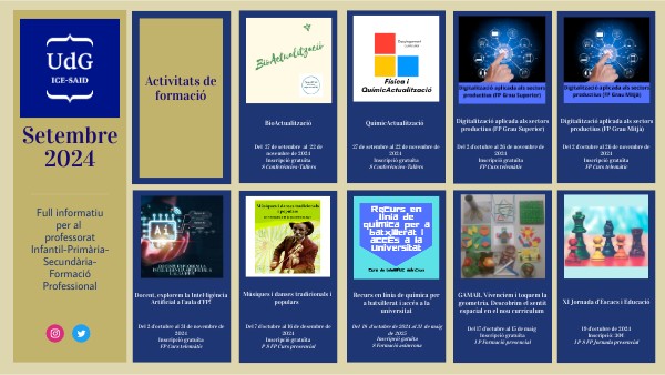 Newsletter setembre 2024 ICE-SAID UdG | Genially