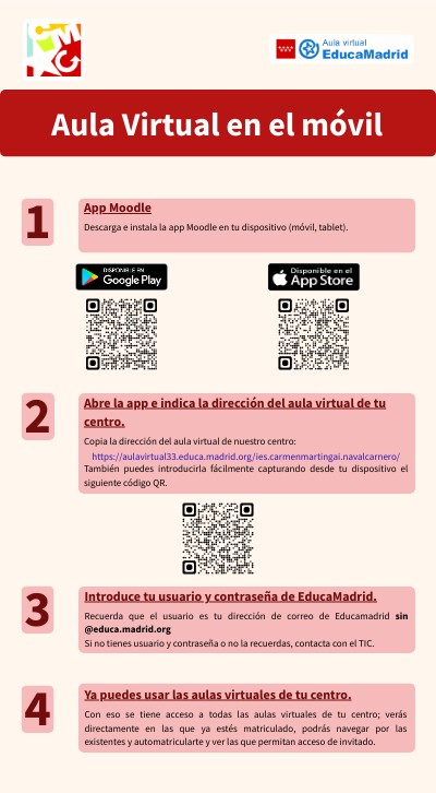 Aula virtual en el móvil | Genially