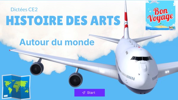 Page De Garde Dictée Et Histoire Des Arts CE2 dictée histoire des arts autour du monde | Genially