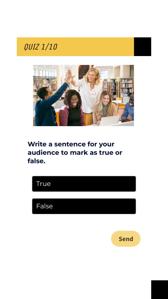 Test enseignement supérieur mobile | Genially