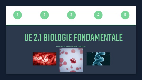 UE 2.1 biologie fondamentale | Genially