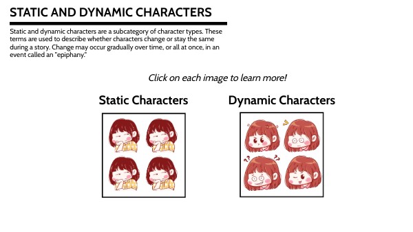 Static and Dynamic Character Types | Genially