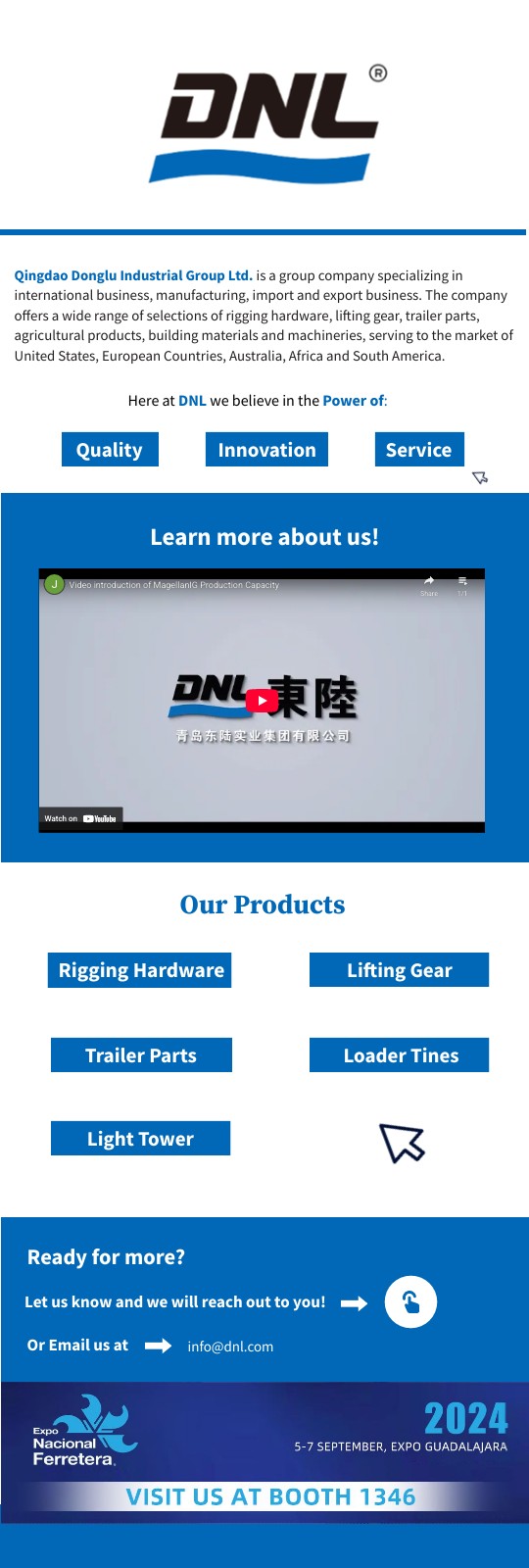DNL Conference Landing Page