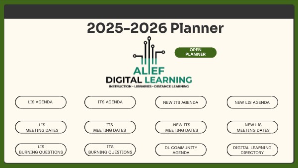 2024-2025 Digital Learning Planner | Genially