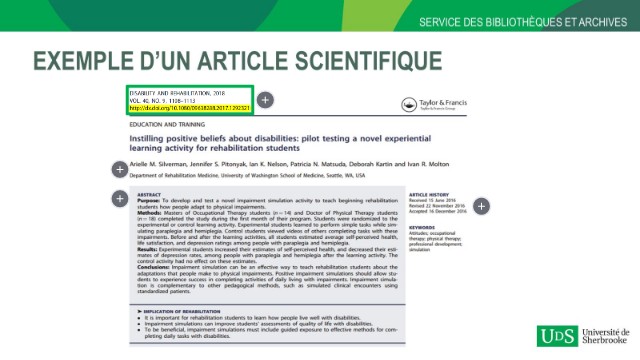 Exemple d'un article scientifique | Genially