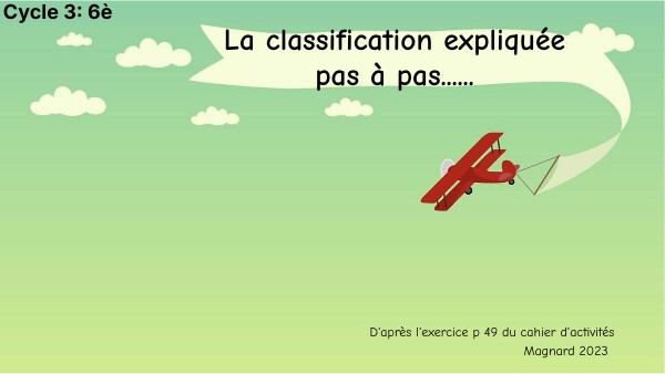 Classification p 49