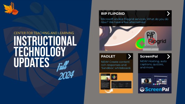Instructional Tech Update - Fall 2024 | Genially