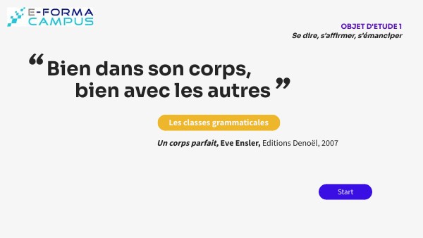 OE1, Séquence 1 - Séance 1.3