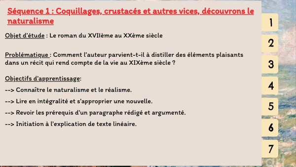 Séquence : les coquillages de Mr Chabre | Genially