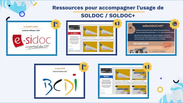 Ressources pour accompagner l'usage de SOLDOC / SOLDOC+ | Genially