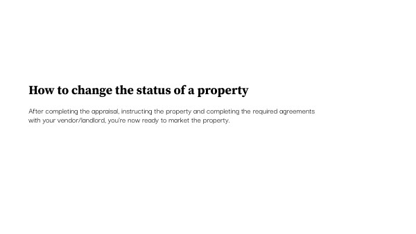 How to change the status of a property | Genially