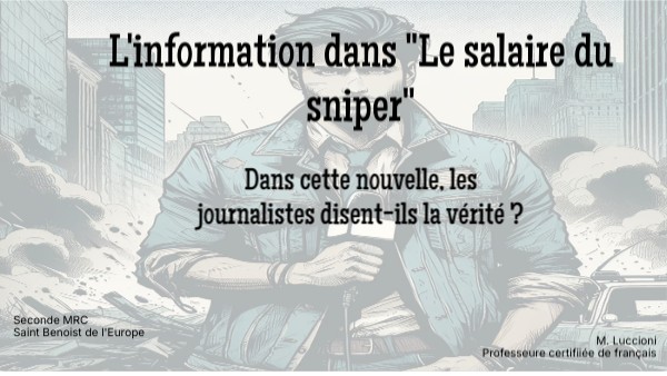 Séquence Le salaire du snpier