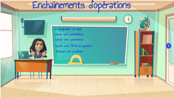 Enchainements operations | Genially