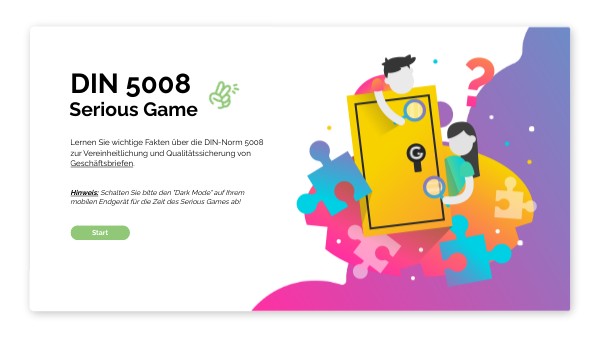 DIN 5008 - Serious Game