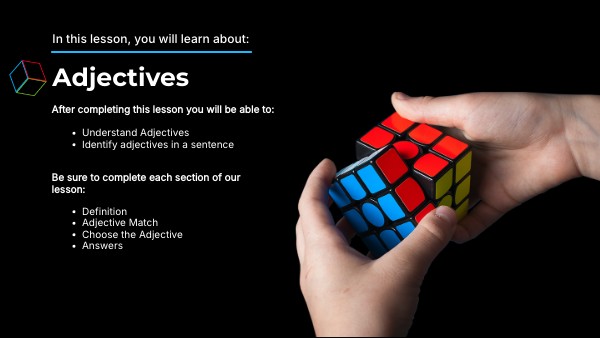 Rubik's Cube L2 Adjectives