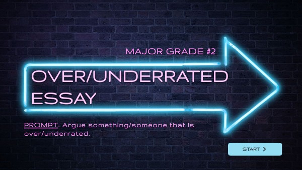 Copy - Over/Underrated Essay 2023 | Genially