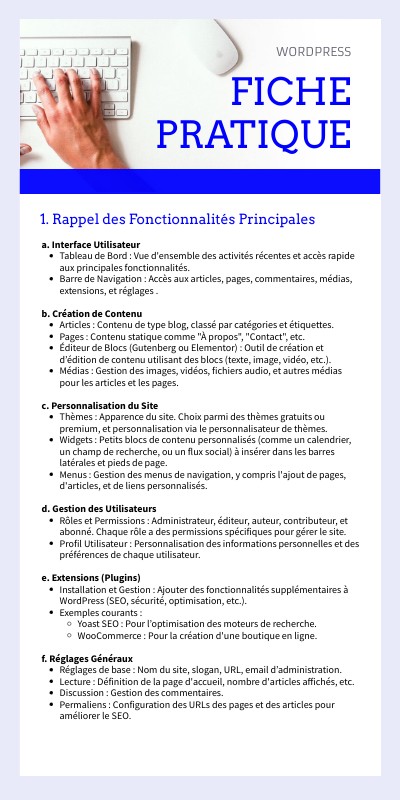 Fiche pratique WordPress | Genially