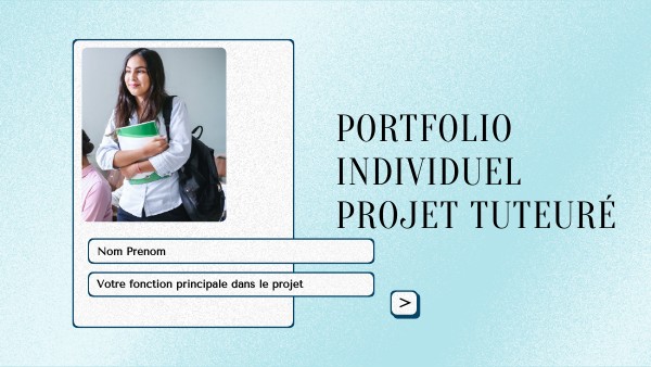 Portfolio projet tuteuré