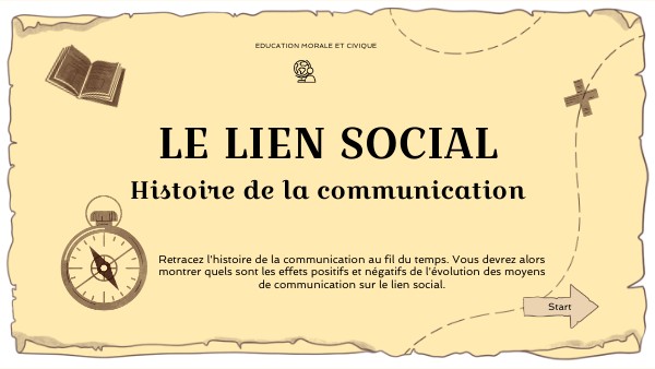 Le lien social (EMC 1) | Genially image