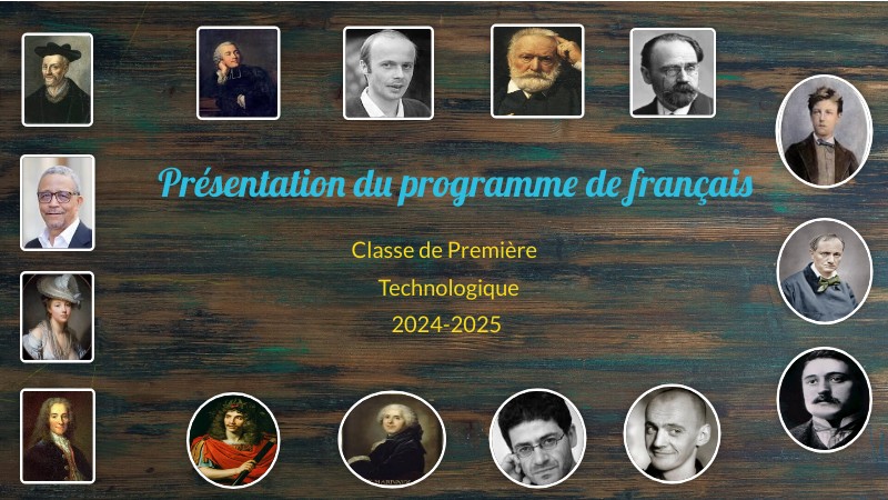 Le programme de Français en classe de Première 2023-2024 | Genially