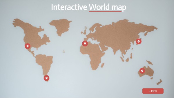 Interactive world map