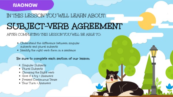 Dogs L2 Subject-verb Agreement
