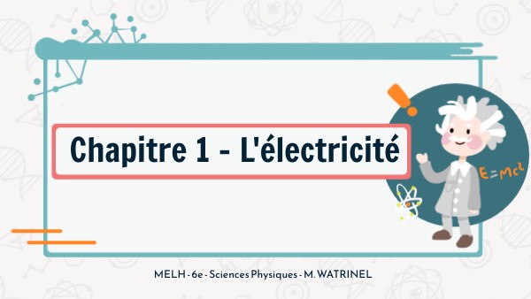 Page De Garde 6e électricité