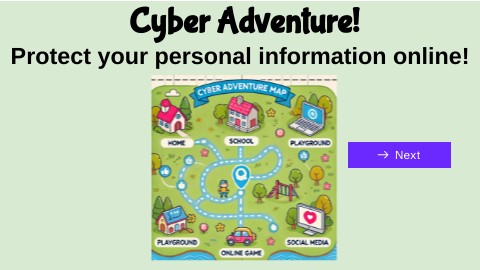 Cyber Adventure Activity-Personal Information 3-5 | Genially