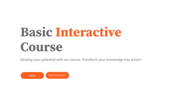 Basic Interactive Course