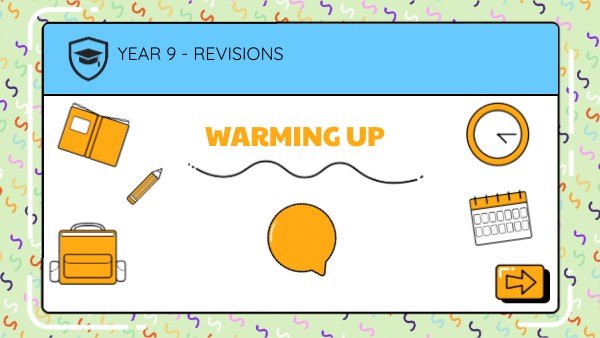Warm Up year 9 | Genially