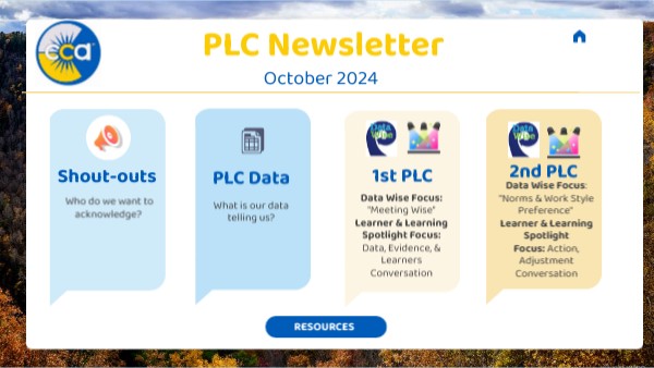 October PLC newsletter | Genially