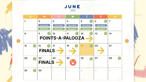 School calendar 24-25 | Genially
