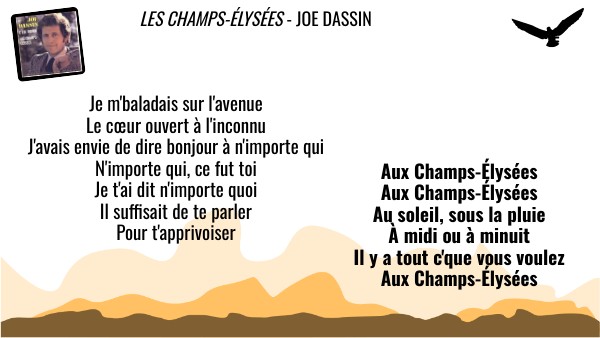 Aux champs élysées - Joe Dassin