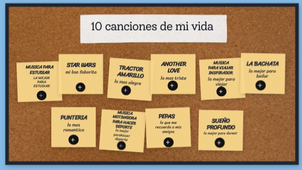 10 canciones de mi vida | Genially