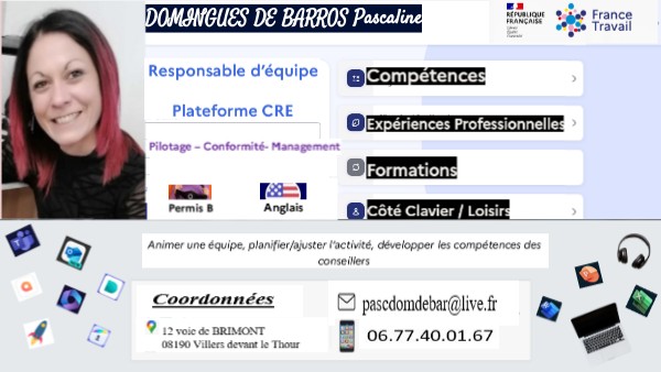 CV interactif 2024 Pascaline DOMINGUES DE BARROS | Genially