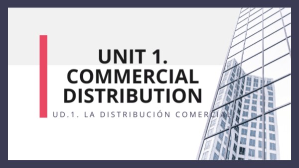 UD.1 Commercial distribution