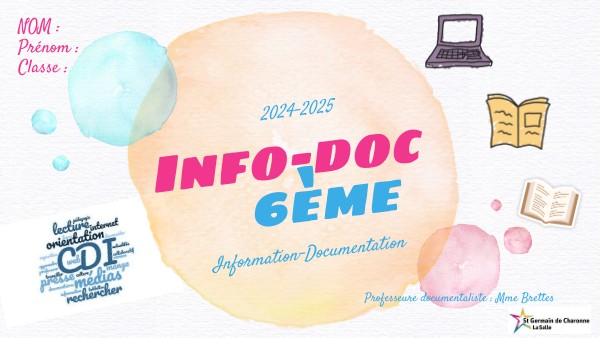 Page de garde Info-doc 6è