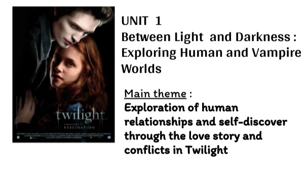 UNIT 1 Between Light and Darkness : Exploring Human and Vampire Worl ...