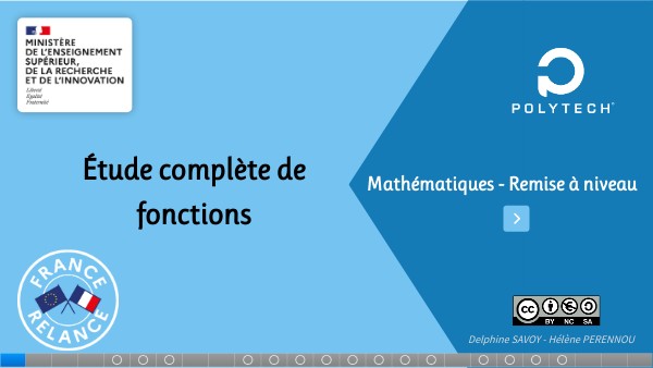 MATHS - Lycée - Etude complète de fonctions