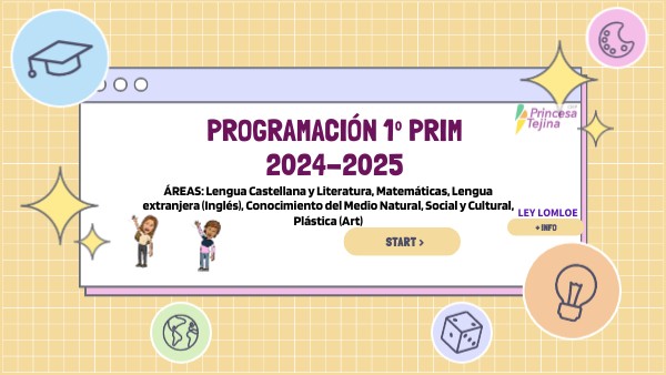 Guía programación 1ºPRI_2024/25_globalizada | Genially