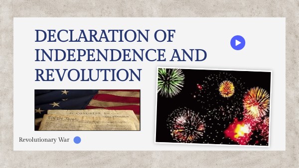 Declaration of Independence and Revolution | Genially
