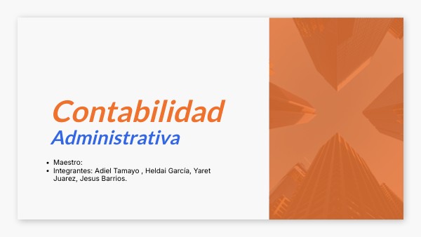 CONTABILIDAD ADMINISTRATIVA