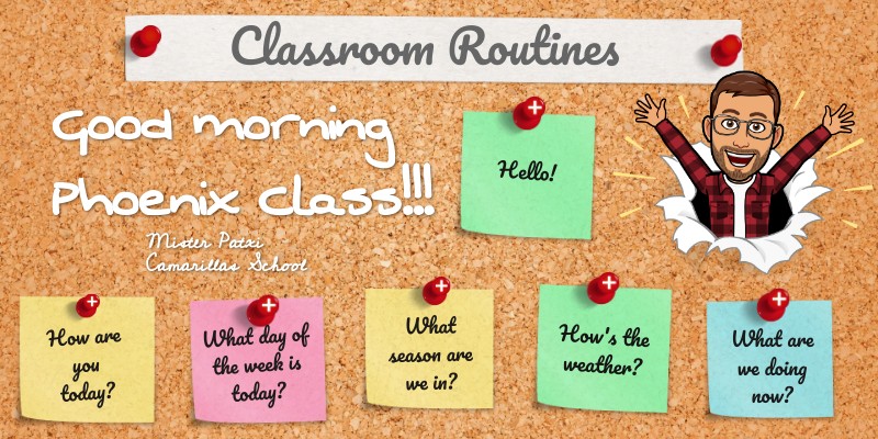 Classroom routines | Genially