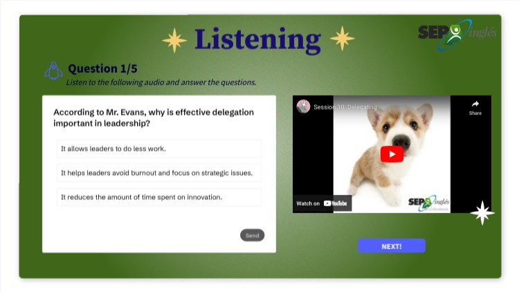 Delegating Listening Genially