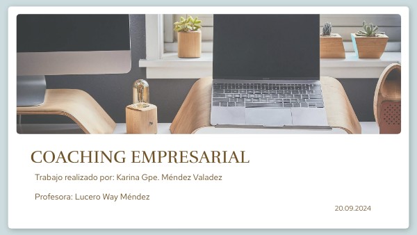 Presentación Coaching empresarial | Genially
