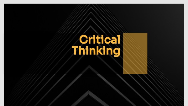 Critical Thinking | Genially