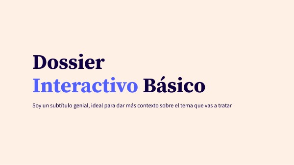 Dossier Interactivo Básico