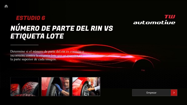 6. Número de parte del rin vs etiqueta